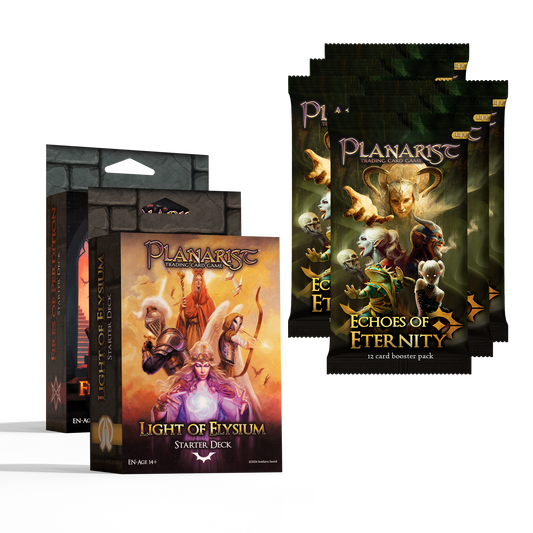 2 Player Set + 6 Booster Packs: LOE & FOP 1st Edition
